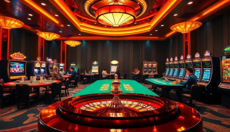 Experience the thrill of 'trang chủ kuwin' at an exhilarating casino with vibrant games and celebrations.