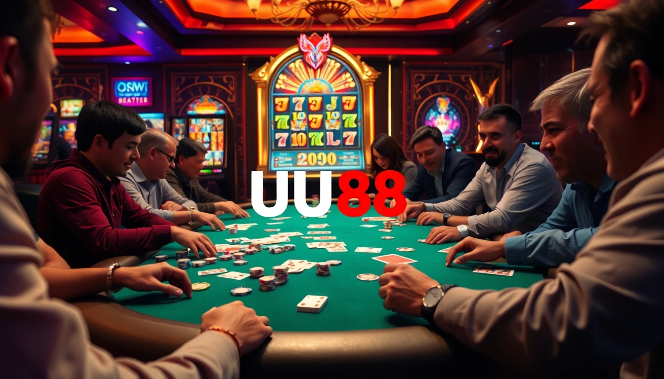 UU88 enhances your casino experience with exciting poker action and vibrant slot gaming.