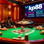 Experience the thrill of high-stakes games at kp88, where vibrant poker layouts shine under dramatic lighting.